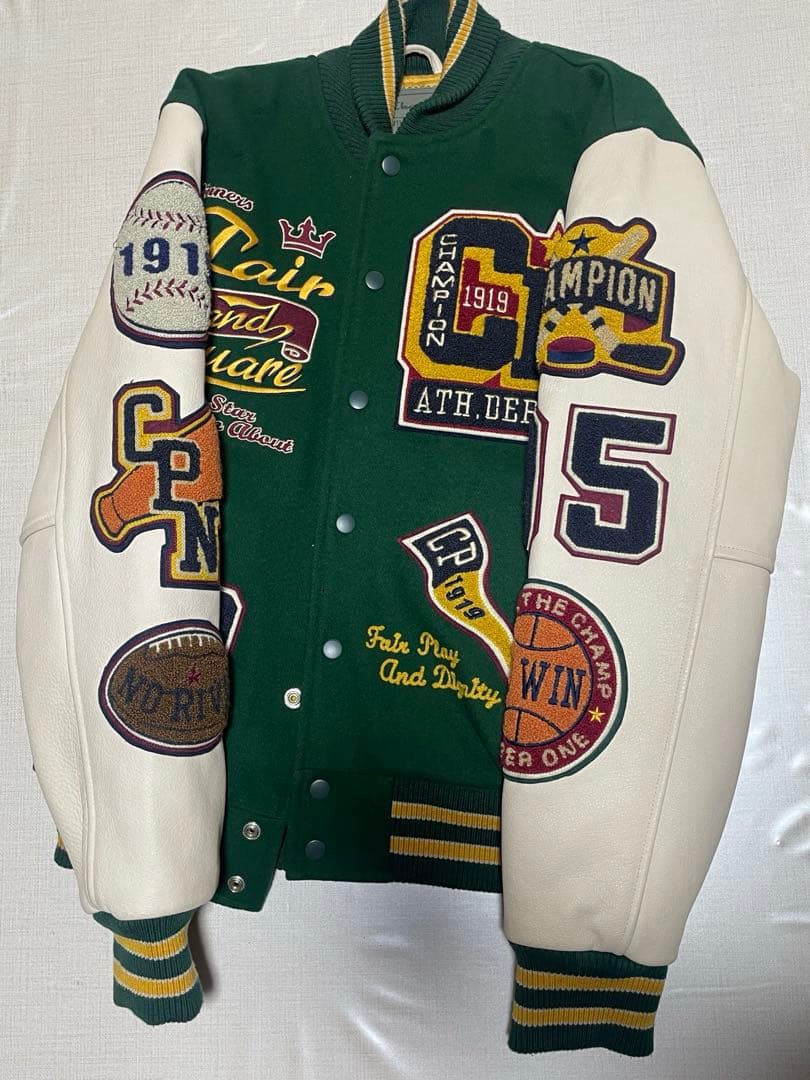 ジャケット M 緑/白