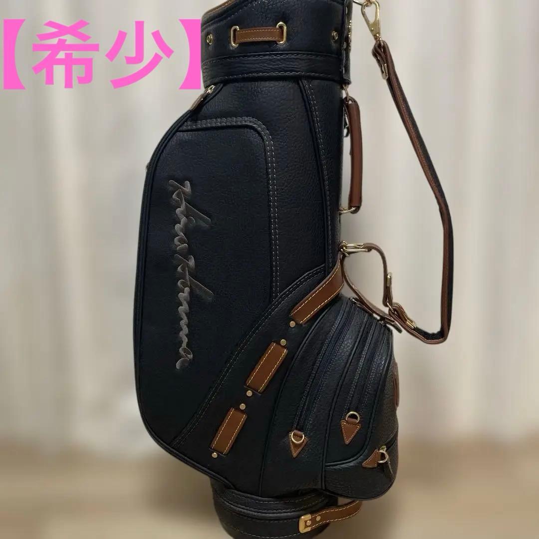 希少品 美品 HONMA ホンマ 本間 クラシック 本革 レザー キャディバッグ