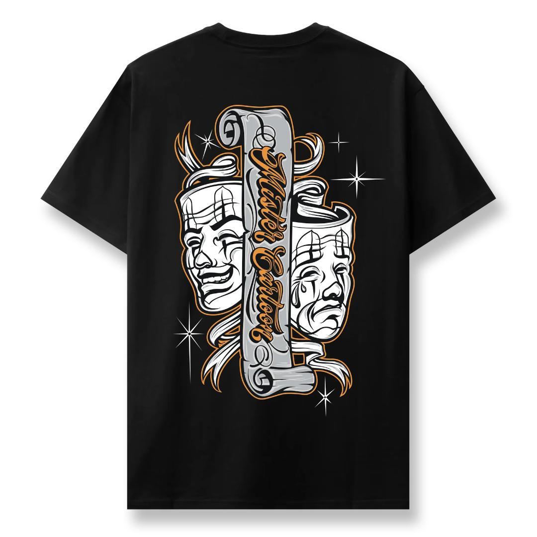 MR CARTOON MLB CLOWN MASK STADIUM TEE 黒柿