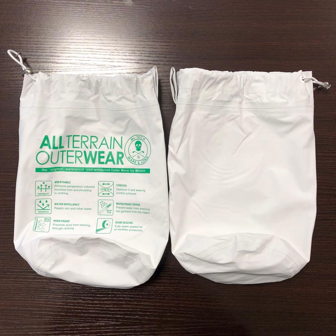 マークアンドロナ MARK＆LONA レインウェア セットアップ ゴルフ 白