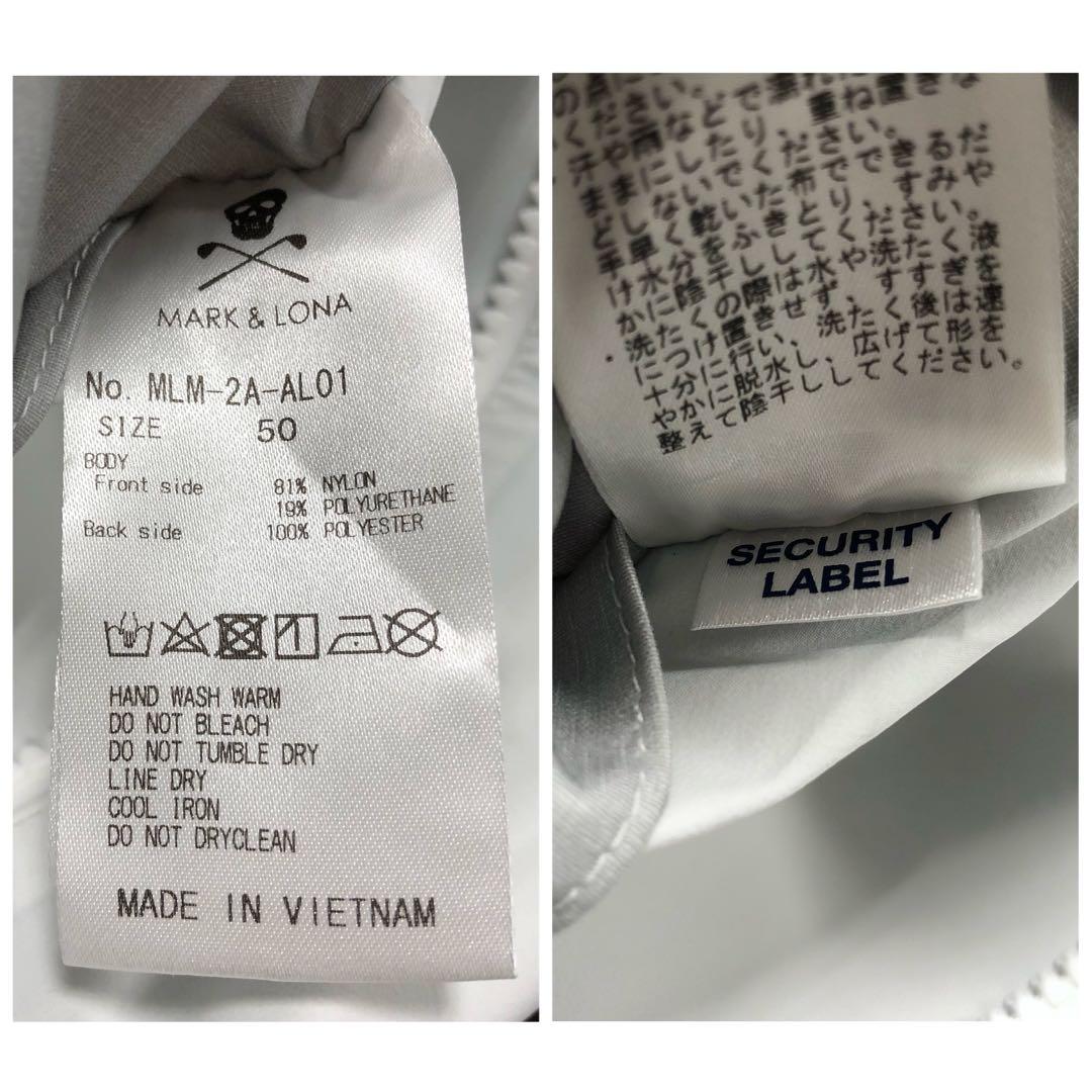 マークアンドロナ MARK＆LONA レインウェア セットアップ ゴルフ 白
