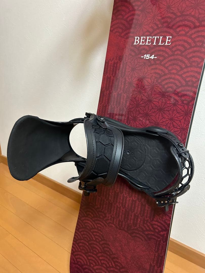 拓也CROOJA BEETLE スノーボード バインディング付き