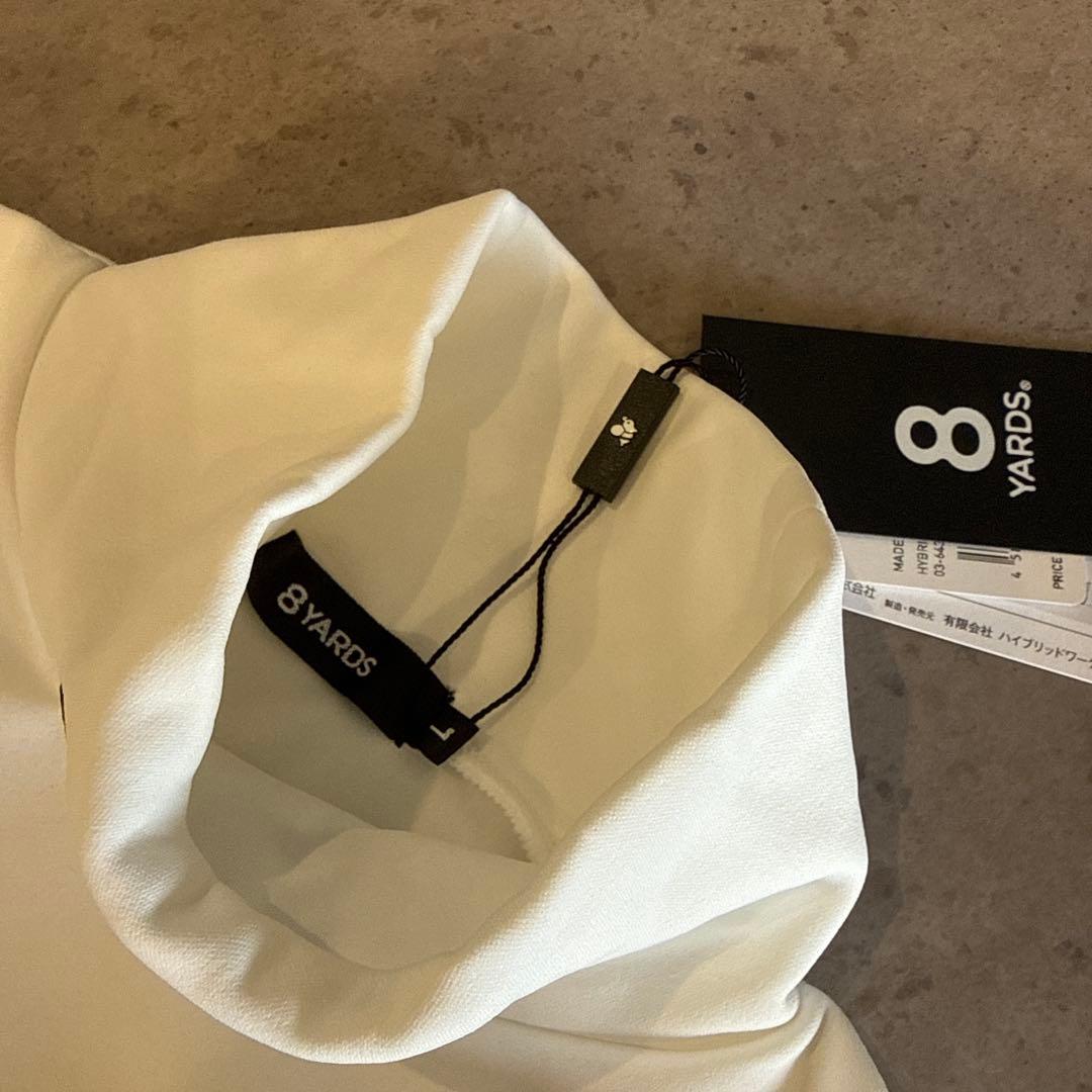 8YARDS. ハイネック長袖シャツ Lホワイト