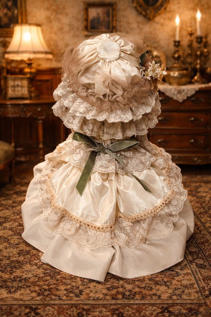 アンティーク ビスクドール Floradora フロラドラ レザーボディ