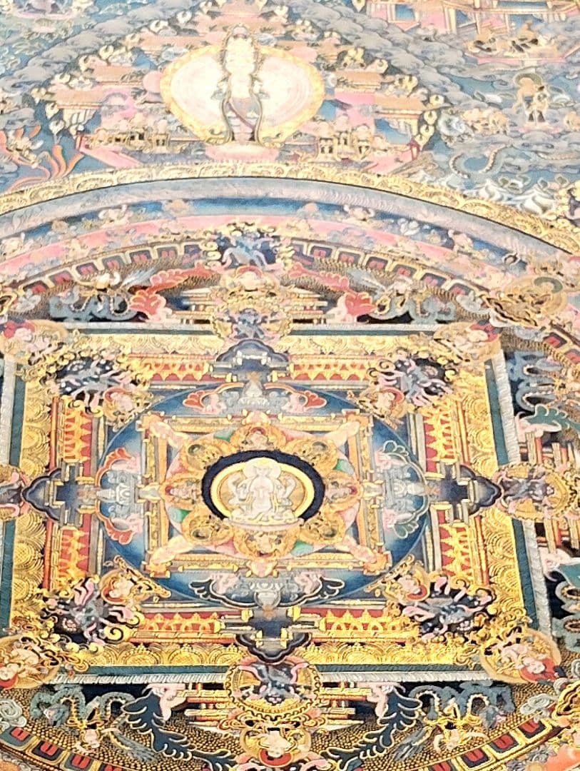 曼荼羅 特大 手描き 肉筆 絵画