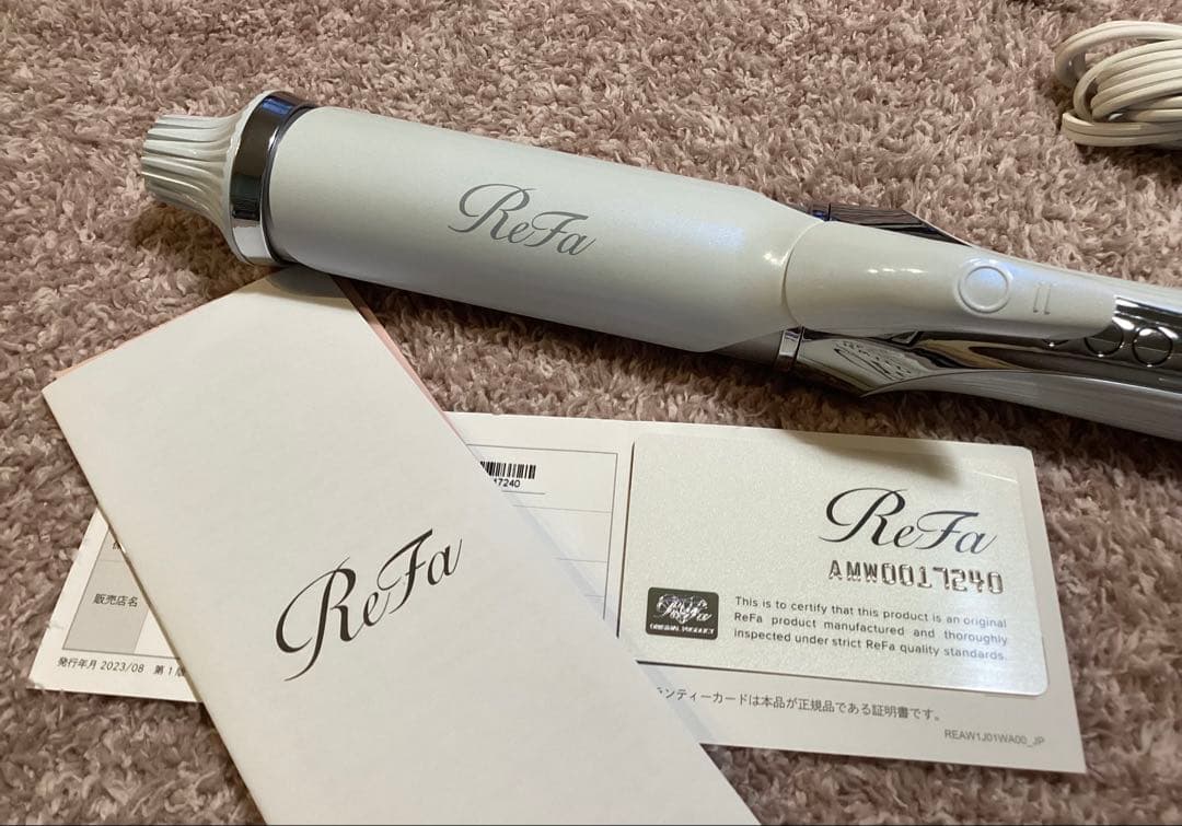 《未使用に近い》ReFa リファカールアイロンプロ　 38ミリ　ホワイト