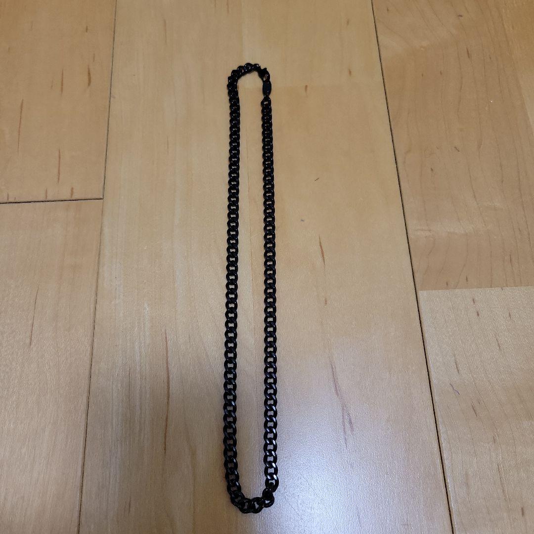 Phiten チタンチェーンネックレス 黒　45cm