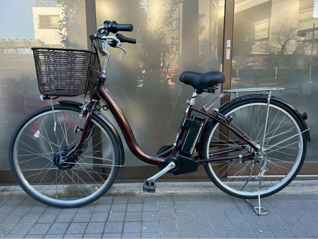 中古電動自転車 ブリヂストン フロンティア 26インチ ブラウン 横浜№3624