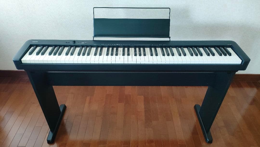 CASIO CDP-S100 電子ピアノ 88鍵盤 黒 純正スタンド付き