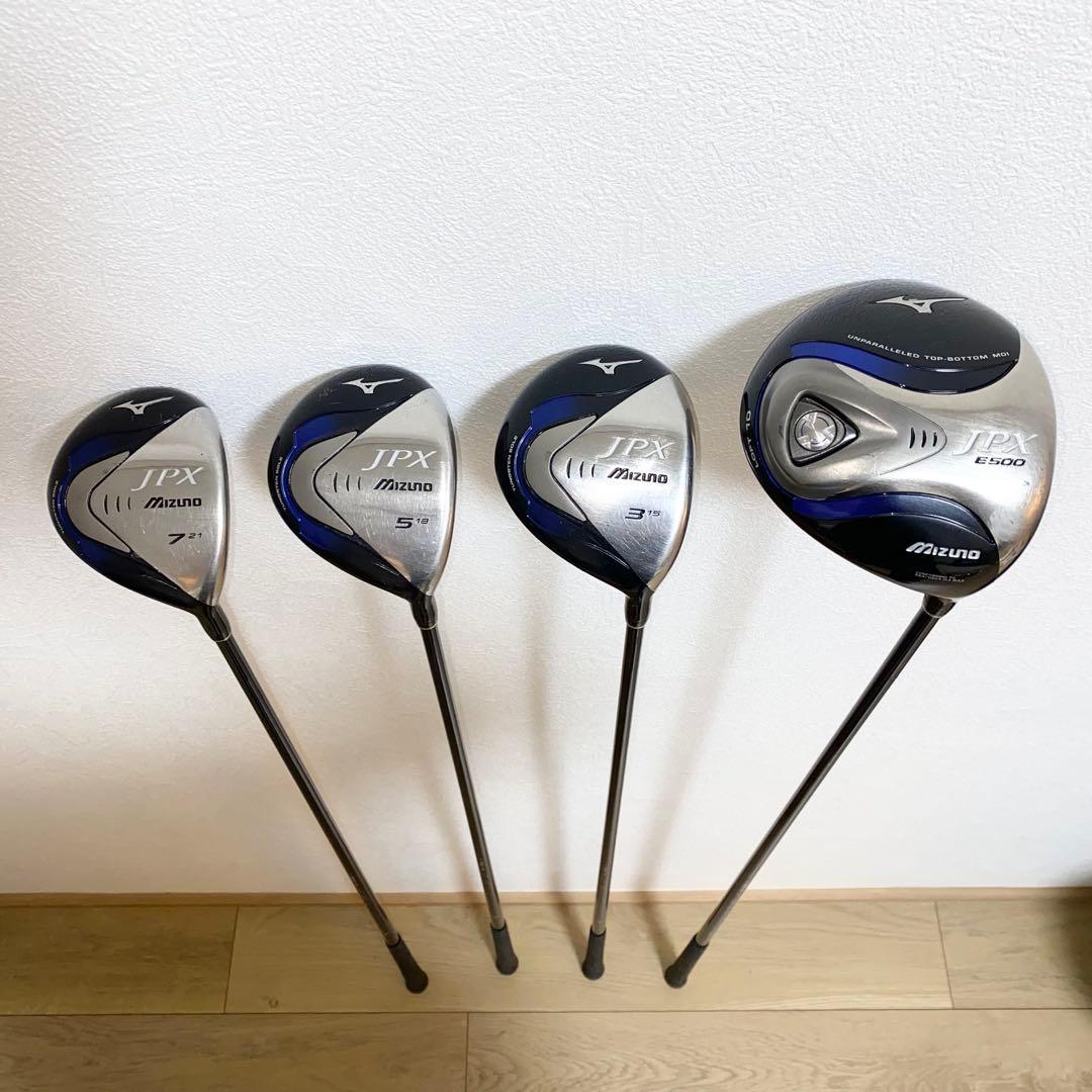 格安ミズノMizuno他ゴルフクラブ フルセット☆キャディバッグ付 初心者メンズ