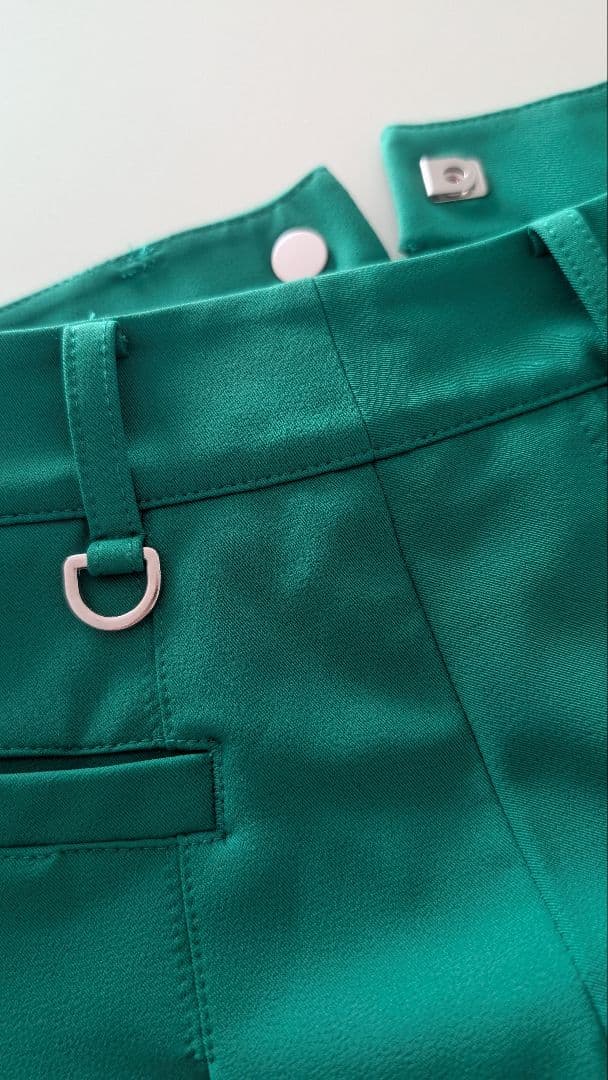 ANEW ゴルフ レディース プリーツスカート 緑色