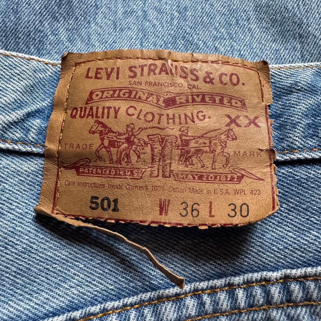 【90s】Levi's 501 USA製 ストーンウォッシュ W36 L30