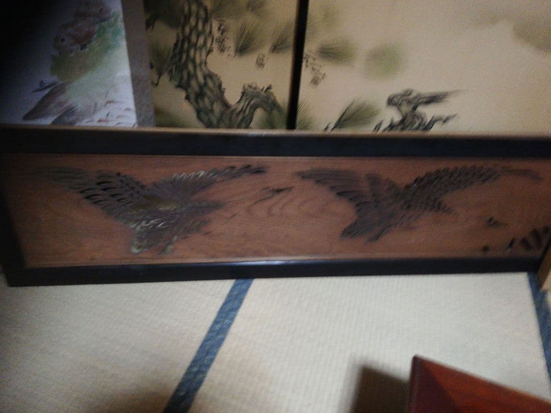 欄間2品（白鳥2羽、草原の白鳥の同サイズ2品)