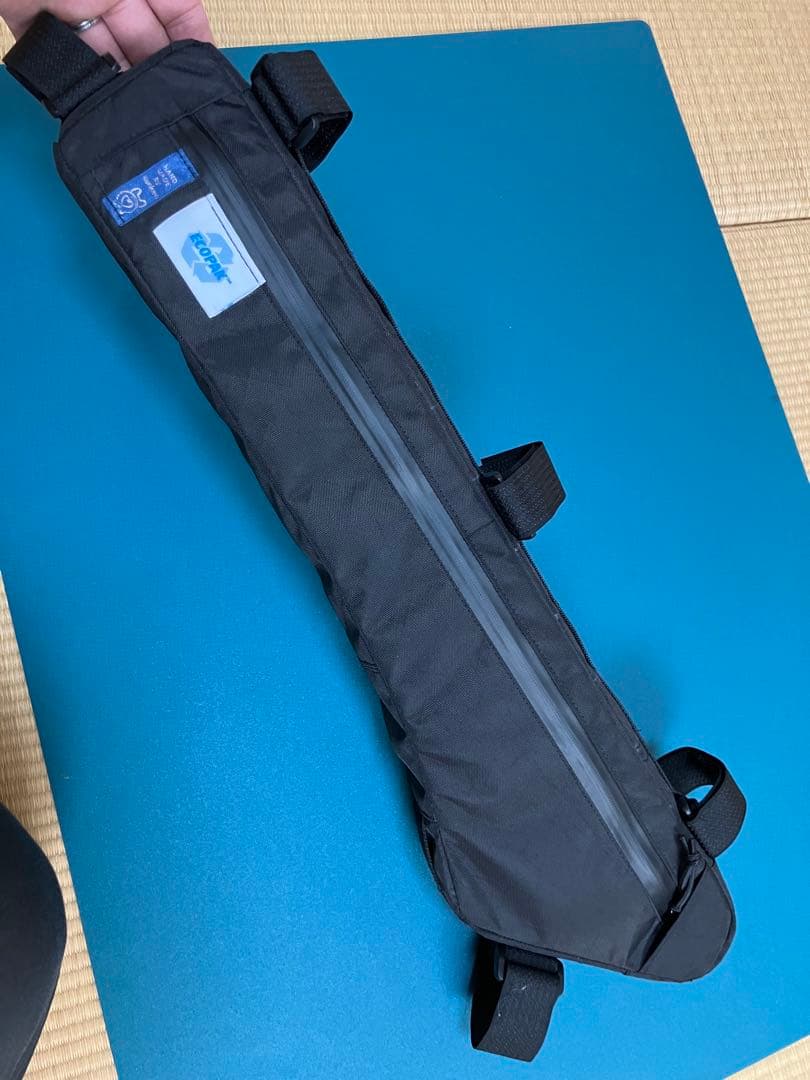 ハンドメイドフレームバッグ　ECO-PAK ブラック　46.5cm