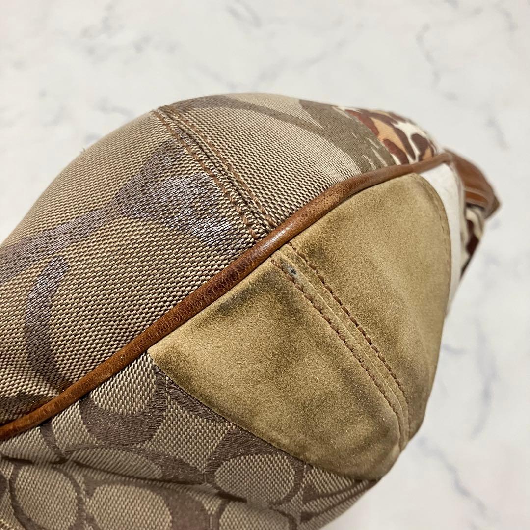COACH✨コーチ　ワンショルダー　ハンドバッグ　パッチワーク