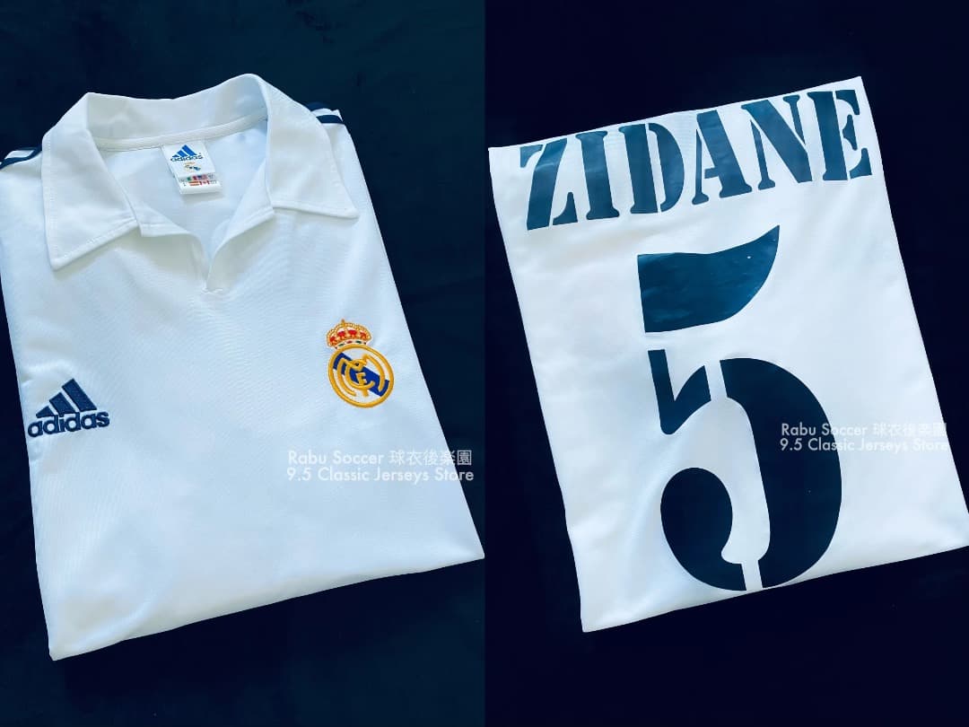 レアルマドリード 01/02 ホーム ユニフォーム #5 ジダン 長袖