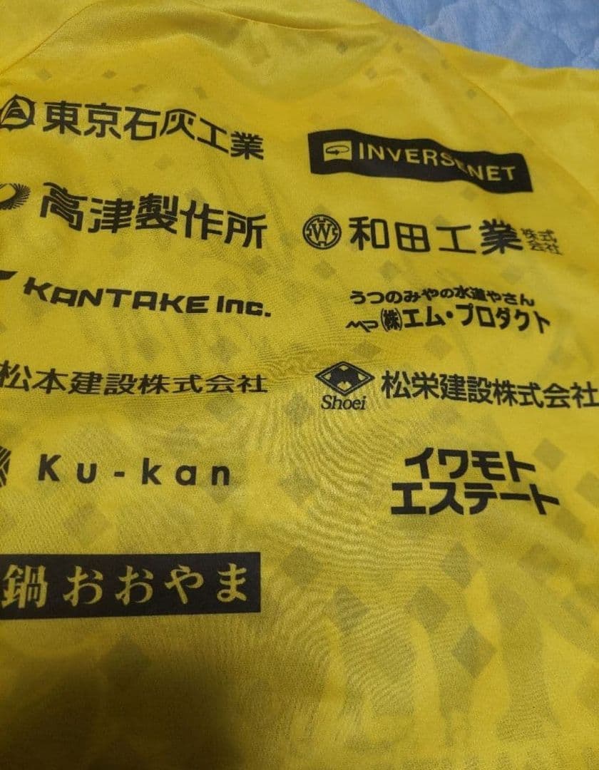 栃木SC サッカーJリーグ記念シャツ，帽子