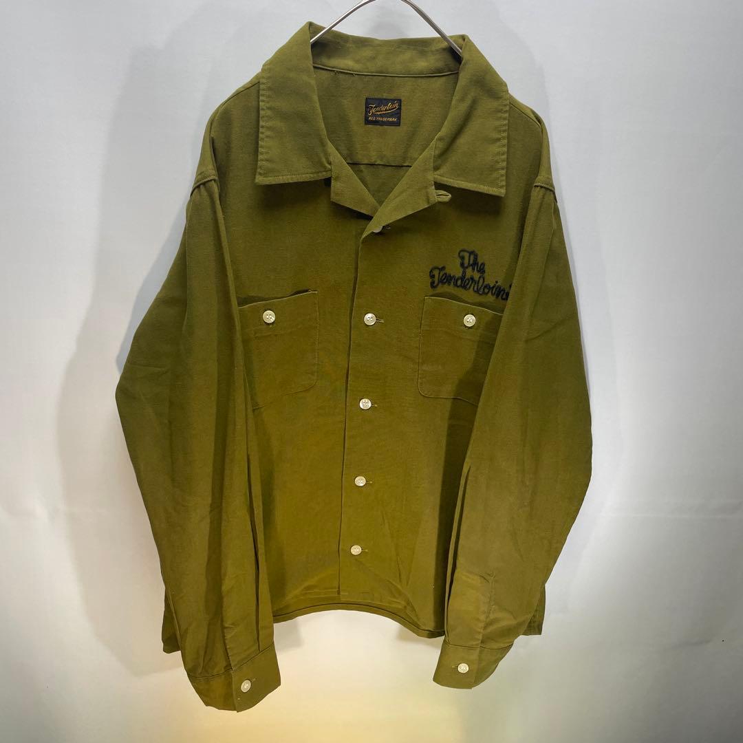 テンダーロイン ボーリングシャツ　T-BOWL オリーブ　グリーン　サイズXS