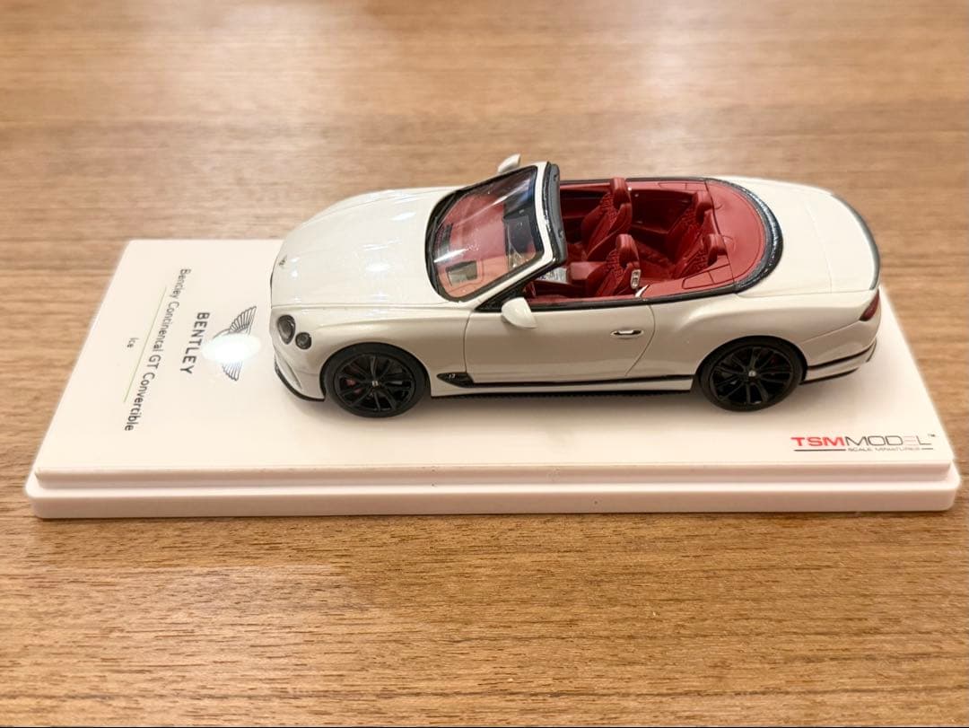中古品 希少！1/43 TSMモデル ベントレー コンチネンタルGT ホワイト