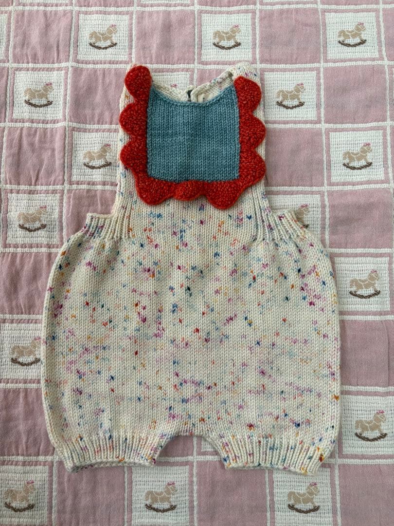 ロンパース・カバーオール Misha&Puff Baby Scallop Bib Romper 6-12m
