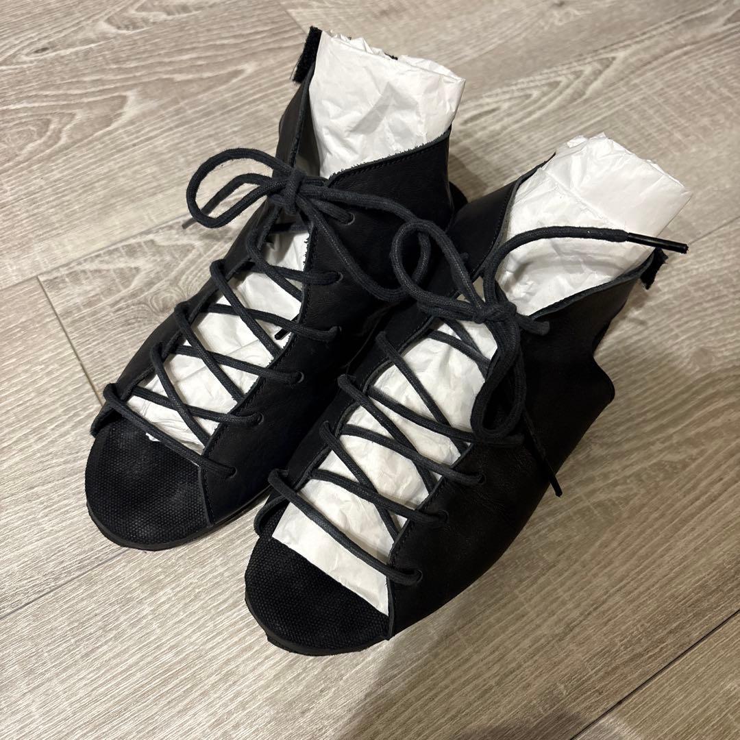d*3様 yohji yamamoto ヨウジヤマモト レザー レースアップ サ