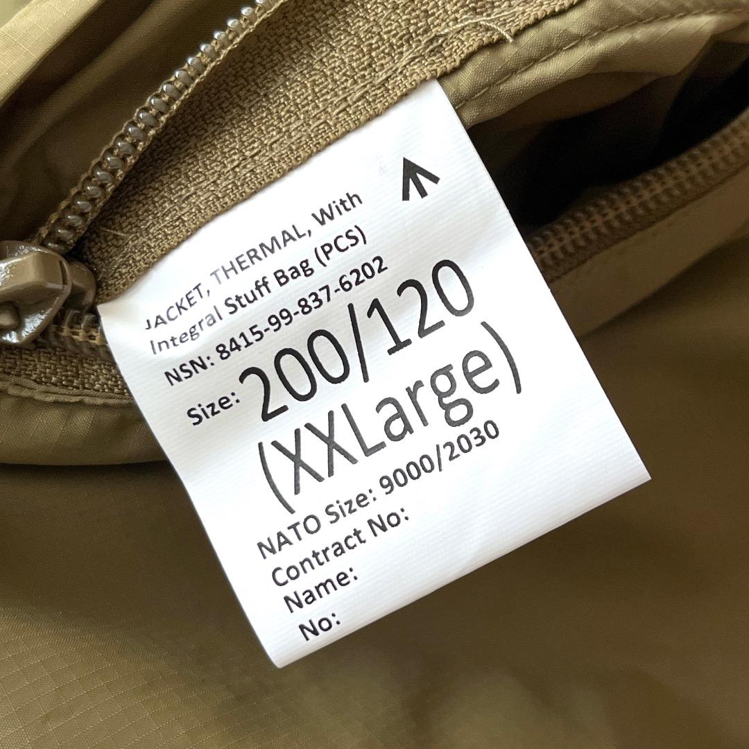 【新品】イギリス軍 PCS Thermal Jacket ジャケット XXL