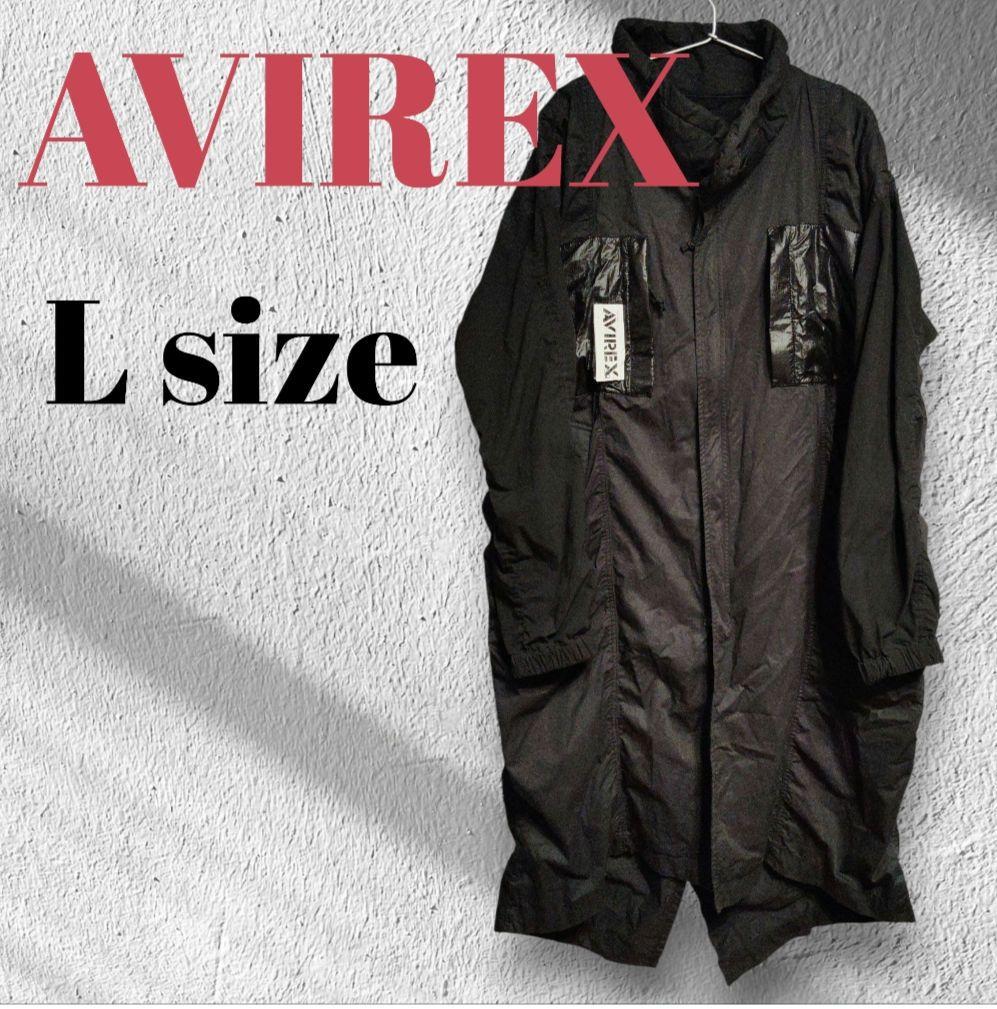 AVIREX　ジャケット　モッズコート　ミリタリー　ストリート　ブラック　黒　L