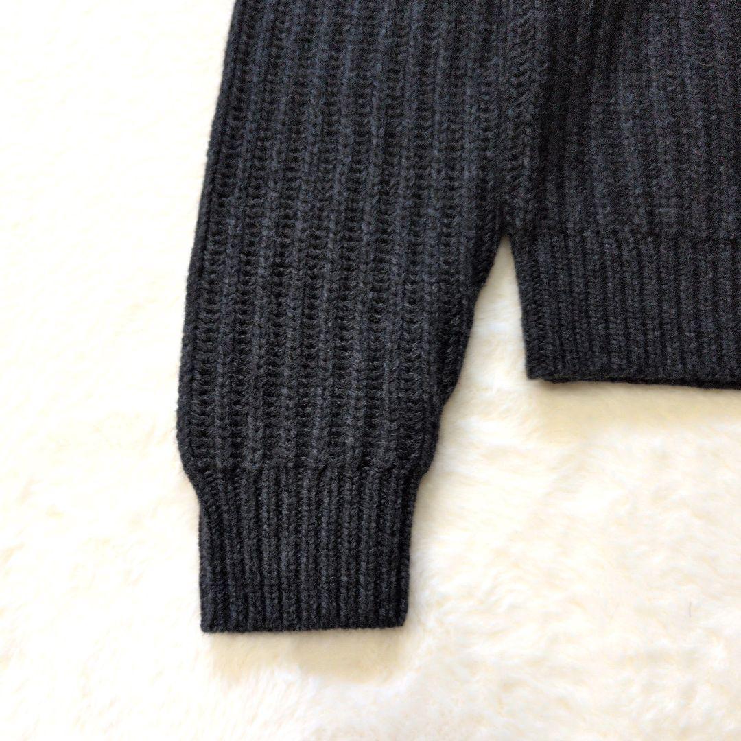 【新品】theory セオリー 異素材 ケーブルニット クルーネック S