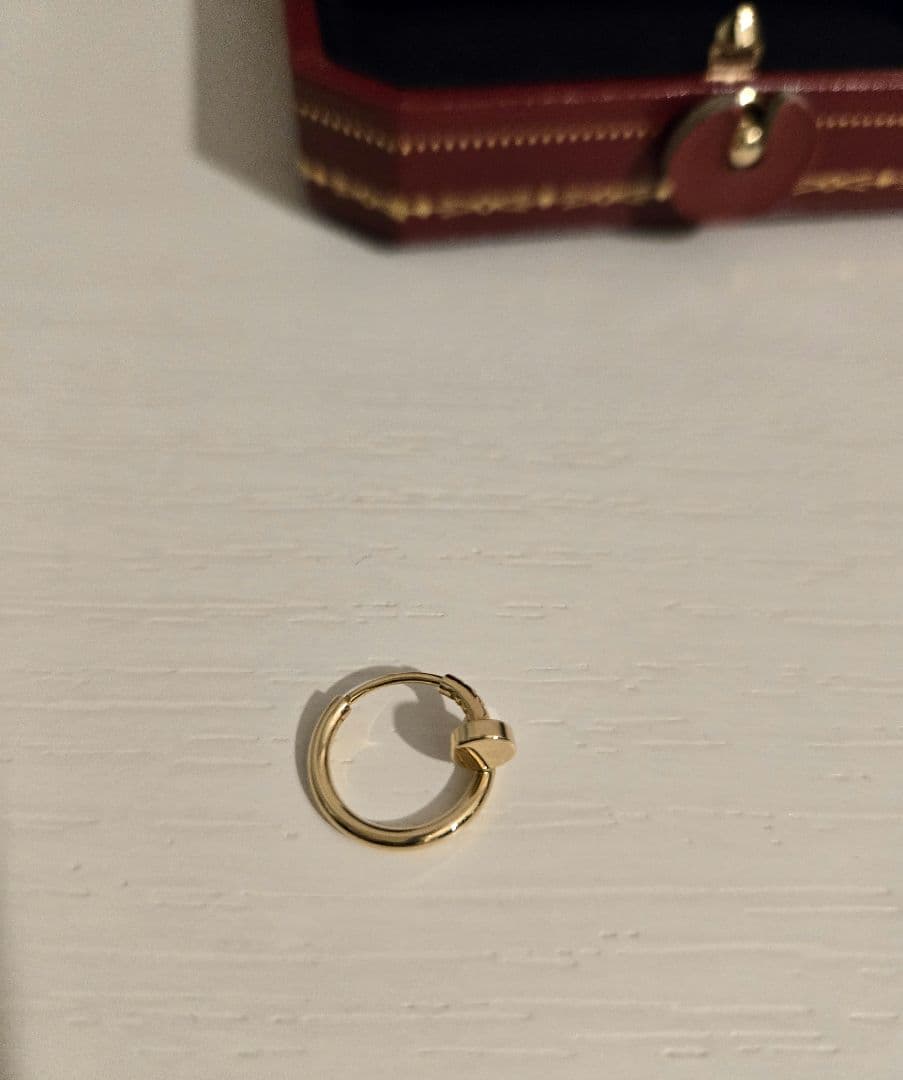 Cartier ジュスト アンクル イヤリング ☆カルティエ　ピアス　YG