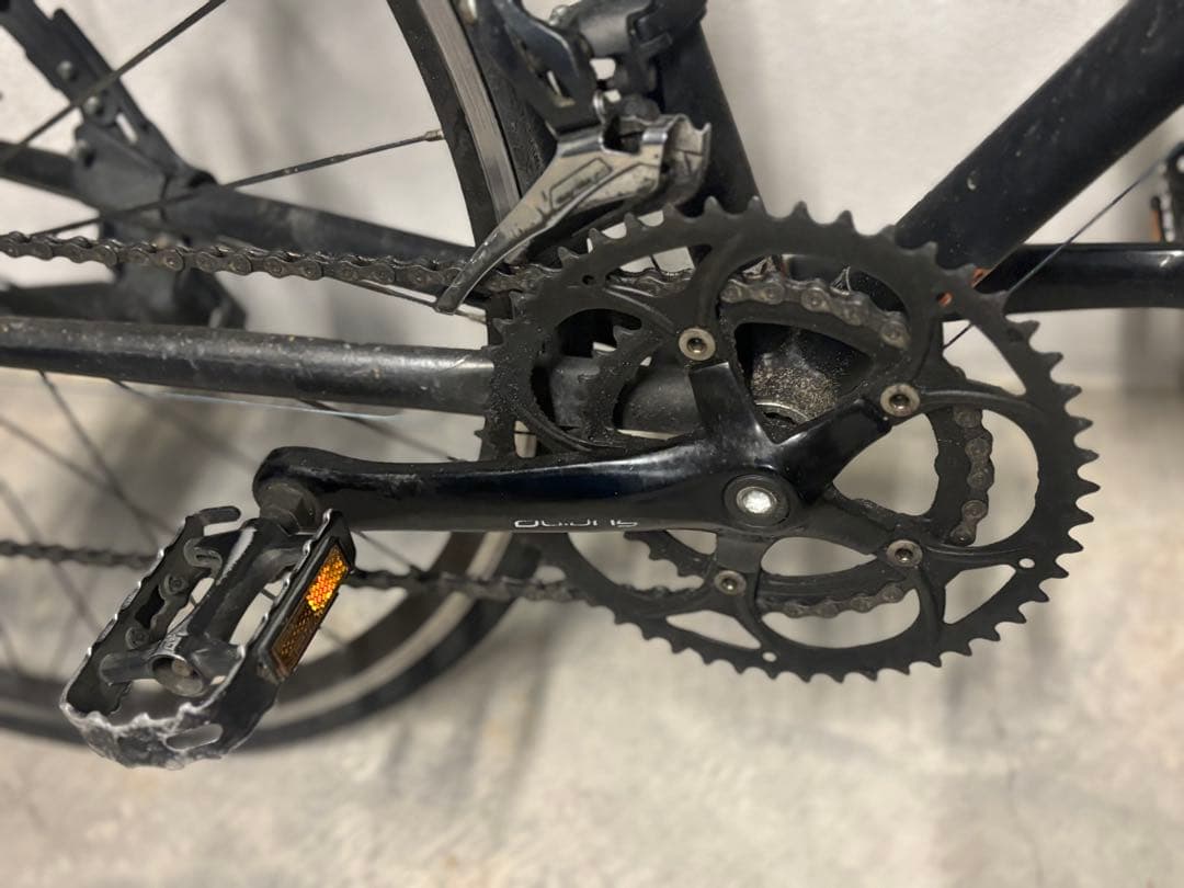 ロードバイク ブラック　fuji BALLAD Ω オメガ