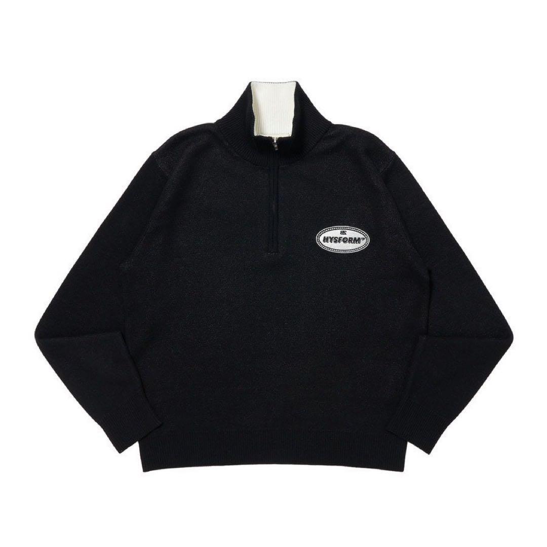 HYSFORM™ EMBLEM HALF ZIP KNIT