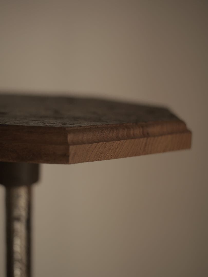 ②ハイテーブル　テーブル　机　花台　台　古家具　古道具　アンティーク　昭和レトロ