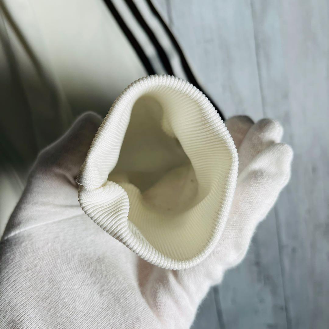 希少 90s アディダス トラックジャケット ジャージ ホワイト×ブラウン L5