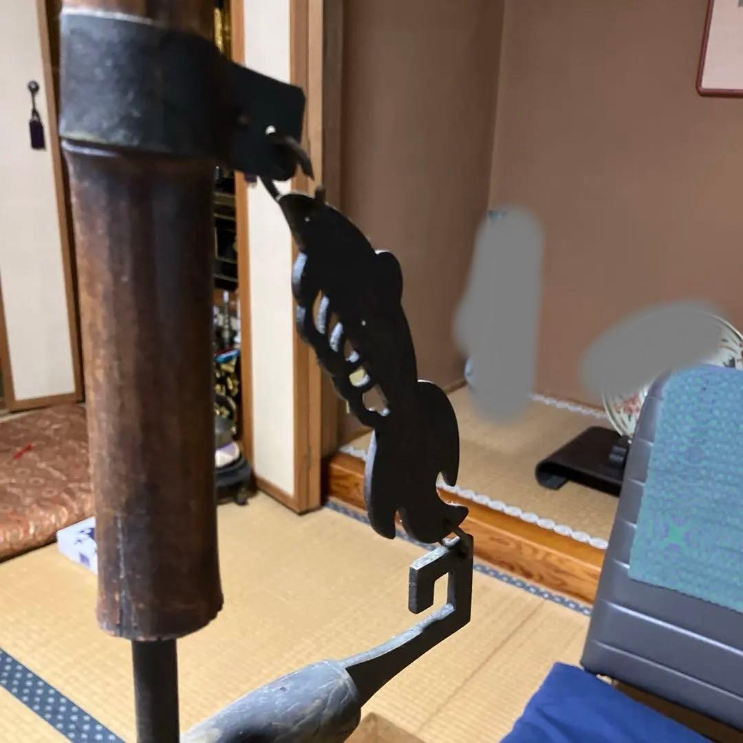 新潟市中央区引き取り限定　自在鉤　囲炉裏　骨董