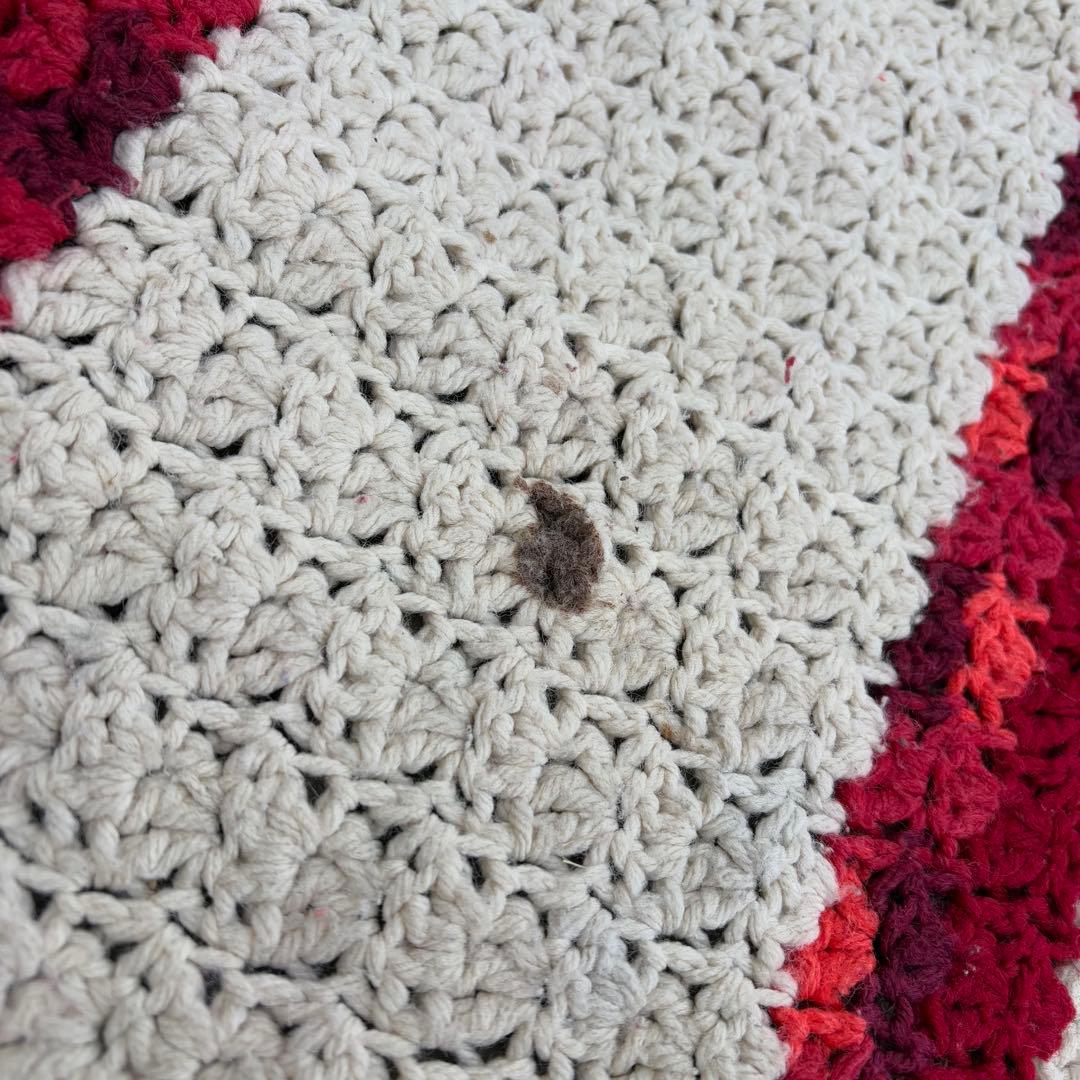 【USA vintage】グラニー ブランケット 膝掛け ラグ こたつカバー