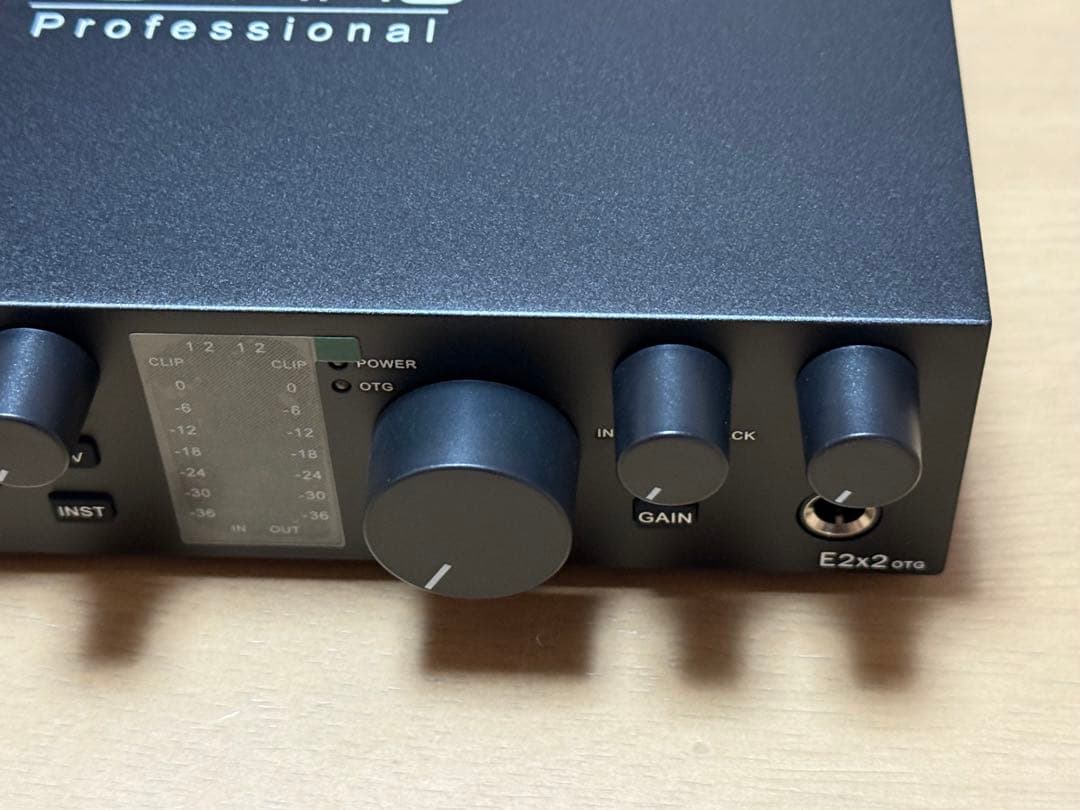 Topping E2x2 OTG ブラック オーディオインターフェイス