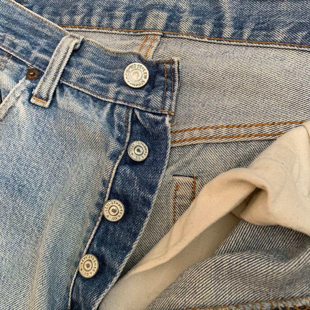 リーバイス 66後期 501 ボタン裏6 赤耳 ヴィンテージ デニム リペアなし