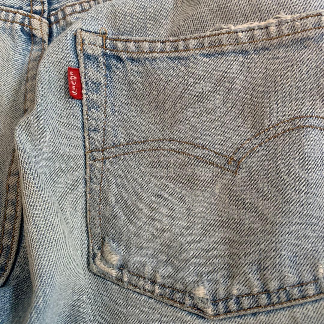 リーバイス 66後期 501 ボタン裏6 赤耳 ヴィンテージ デニム リペアなし