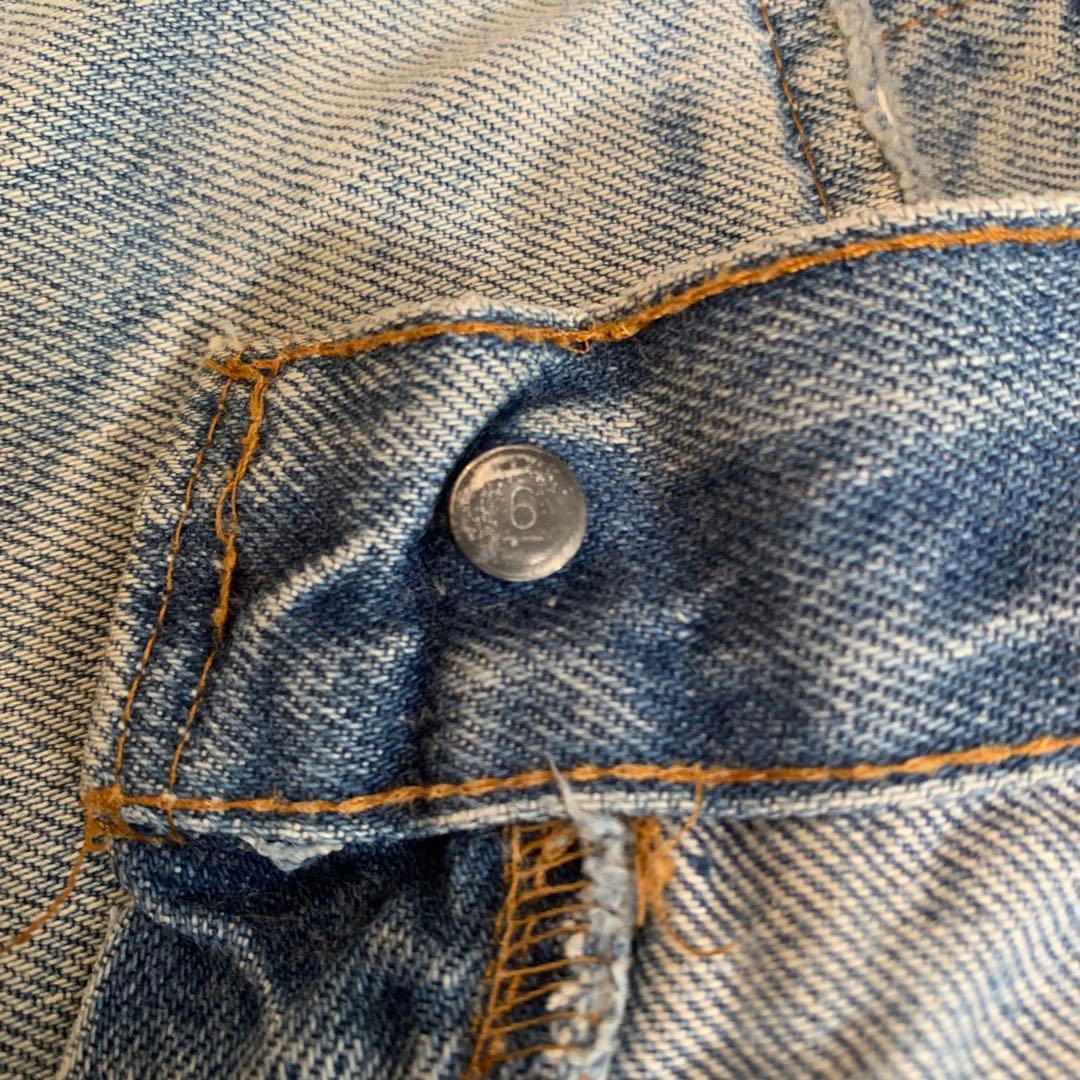 リーバイス 66後期 501 ボタン裏6 赤耳 ヴィンテージ デニム リペアなし