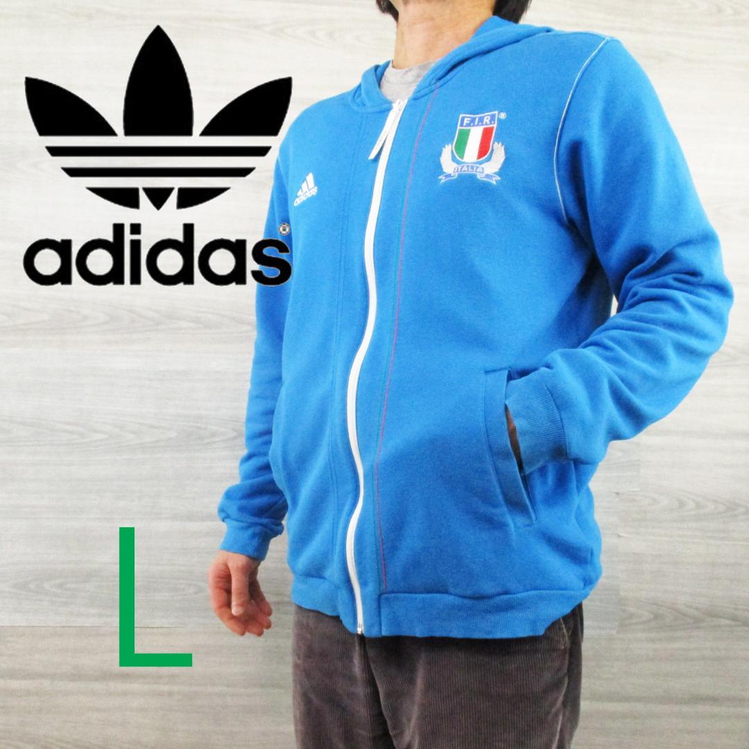adidas アディダス＜イタリアラグビー代表 フルジップパーカー＞M2217s