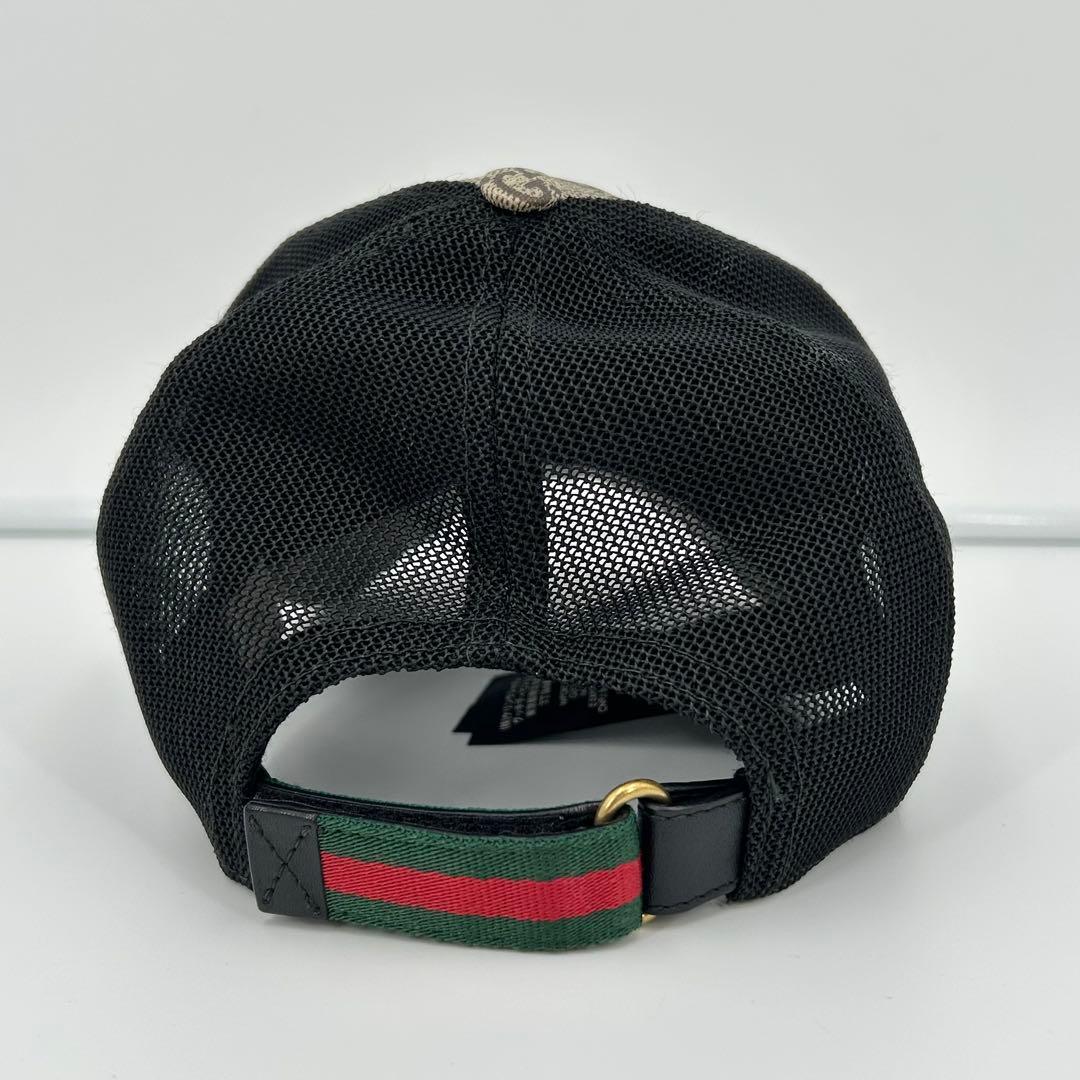 B*y様 美品✨グッチ キャップ タイガー GG スプリーム PVC ベージュ