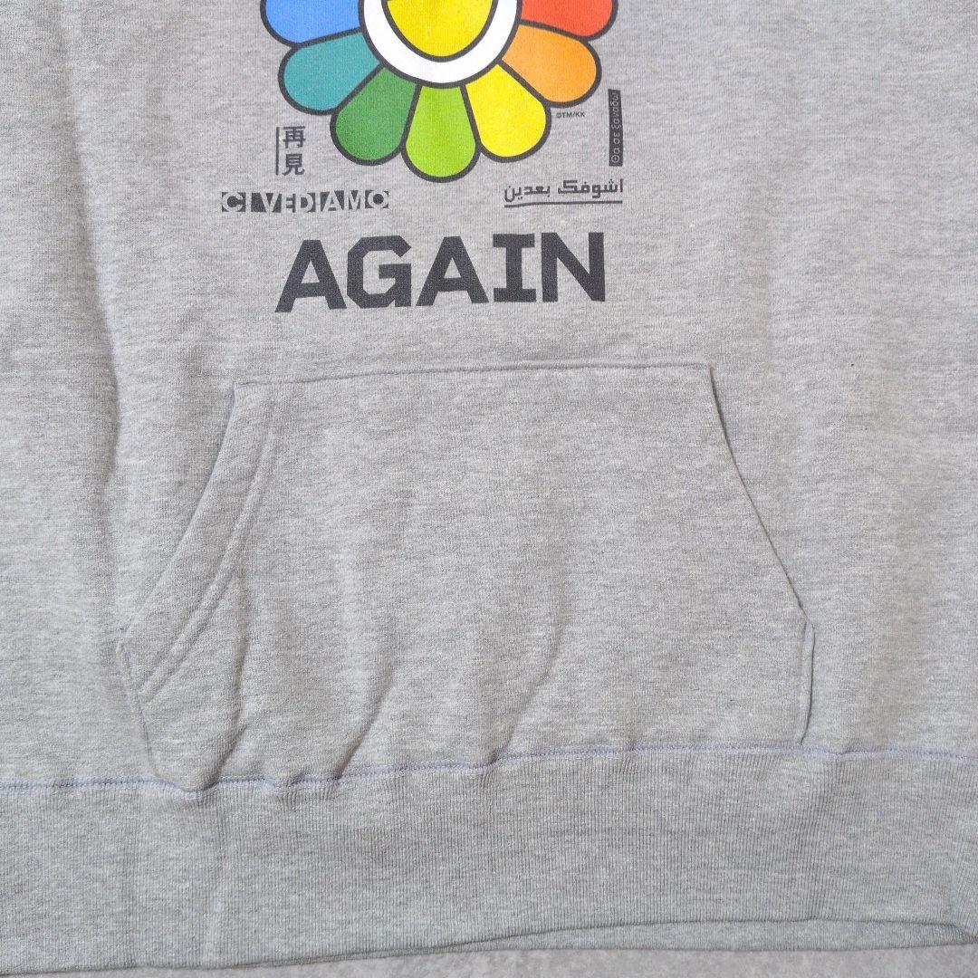 ✿ゆず✕村上隆✿AGAINパーカー　グレー　Mサイズ　★新品未使用★