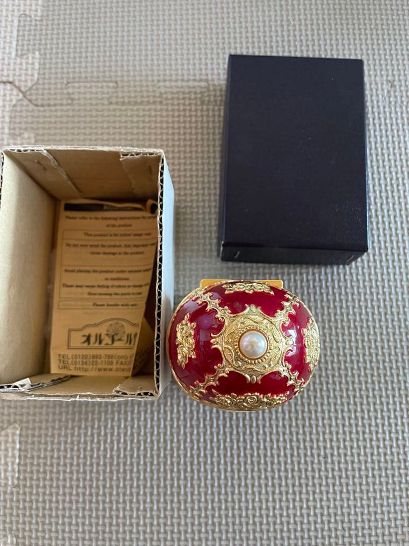 小樽オルゴール堂オルゴール　エッグ型カメオ　君をのせて