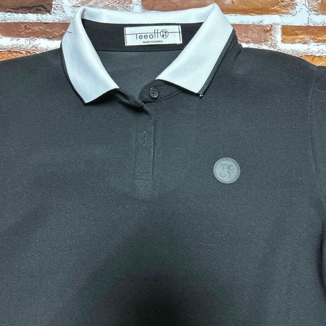 レディースゴルフウェア半袖ポロシャツスカートセットアップLサイズ黒