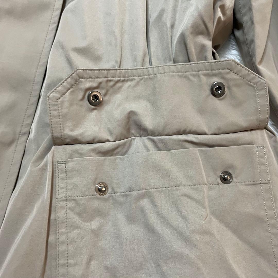 美品 theory luxe モッズコート キルティングライナー フード 38