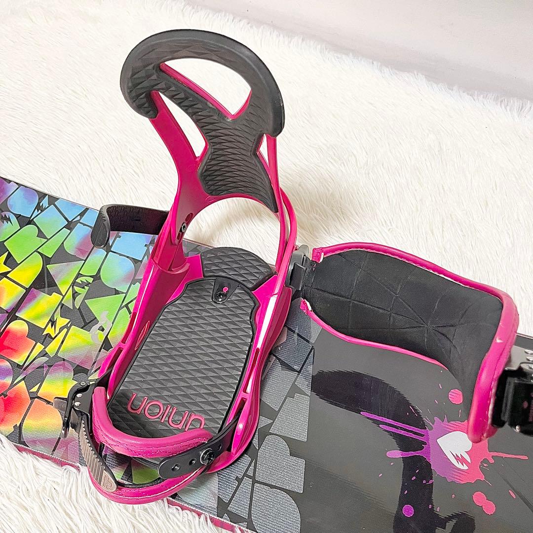 【美品】RIDE スプラッシュ スノーボード UNIONビンディング 142cm