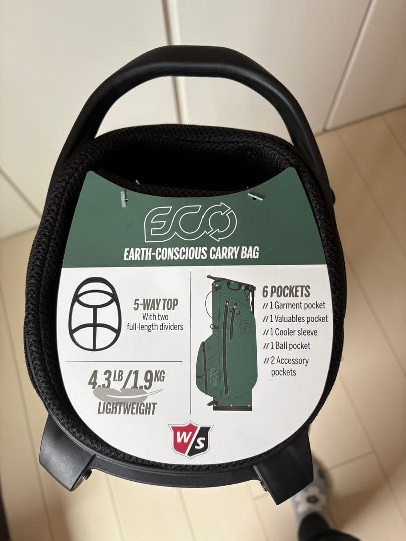 ☆新品未使用品☆ Wilson ゴルフ 超軽量1.9kgキャディバッグ