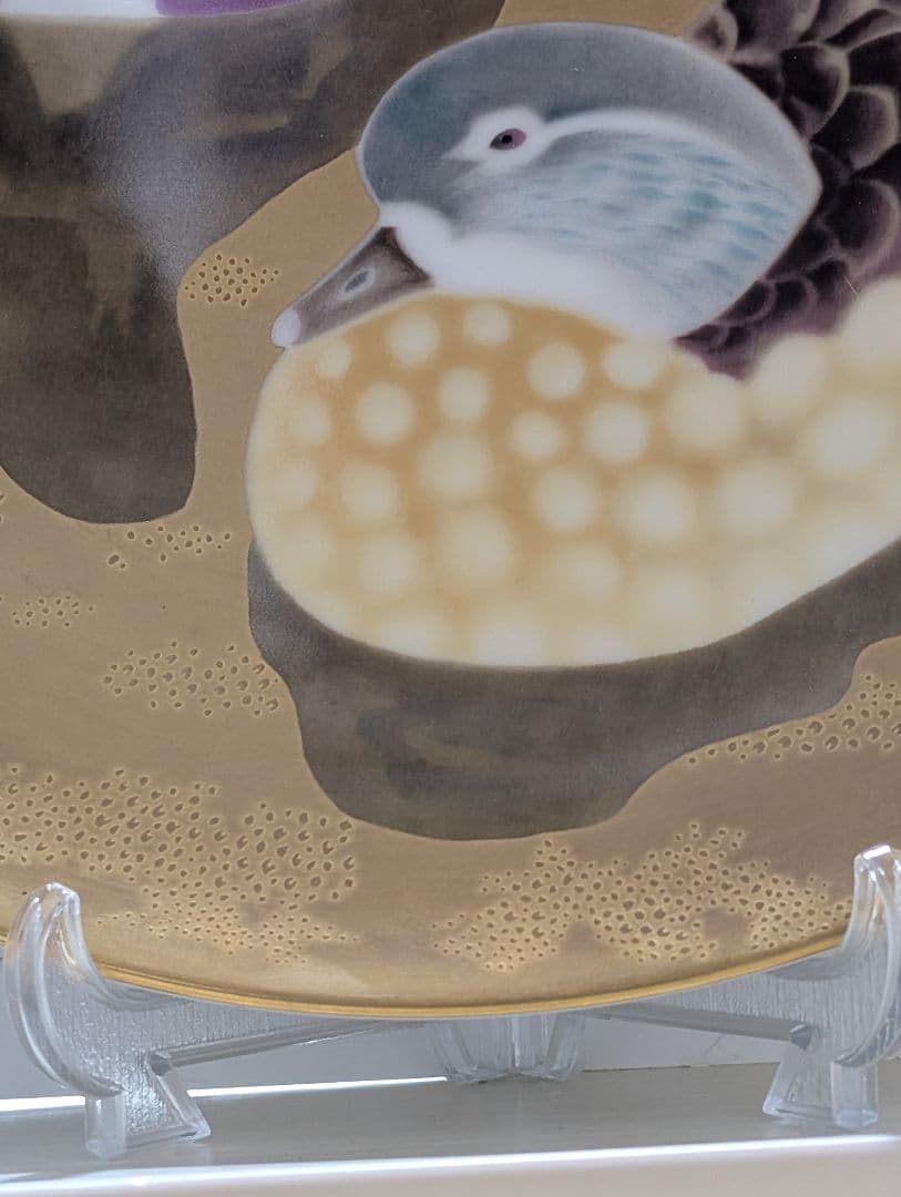 【ノリタケスタジオコレクション】手描き鴨絵皿 Y.Ｎoguchi.