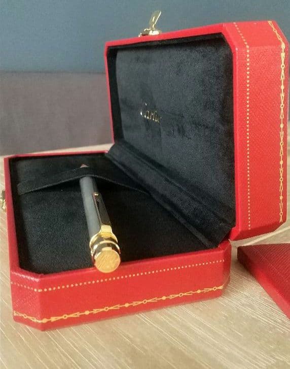 【新品未使用】Cartier ボールペン サントス 本体、専用ケース、箱、紙袋付