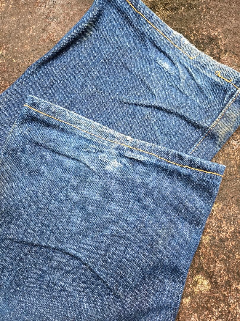 完成された縦落ち 希少W34 内股シングル Levi's 501